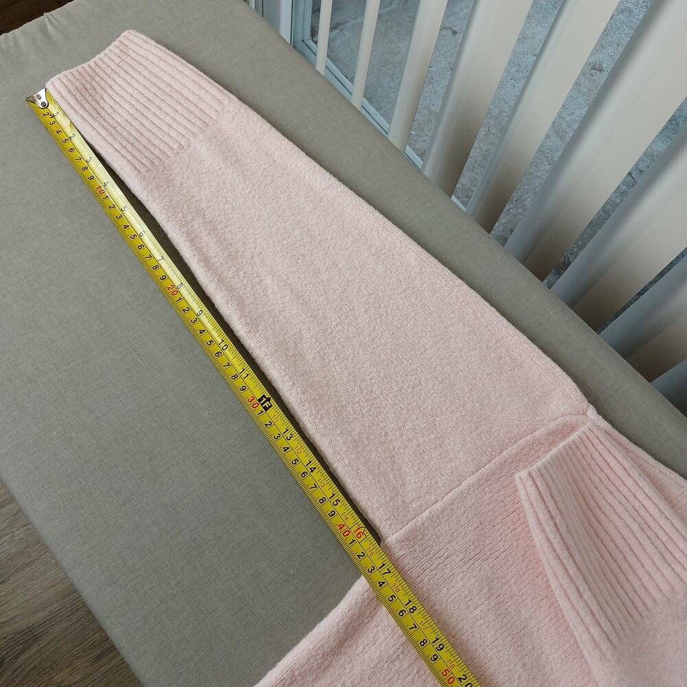 Paris Atelier & Other Stories Cropped Mock Neck Jumper S light pink cotton blend - Picture 15 of 16